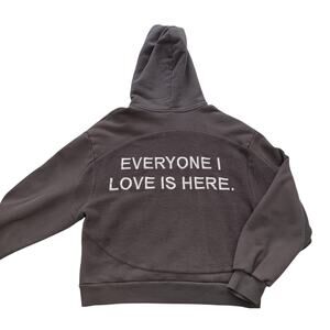 Fearhall Get Some Sleep Everyone I love is Here Gray Pullover Hoodie Sweatshirt